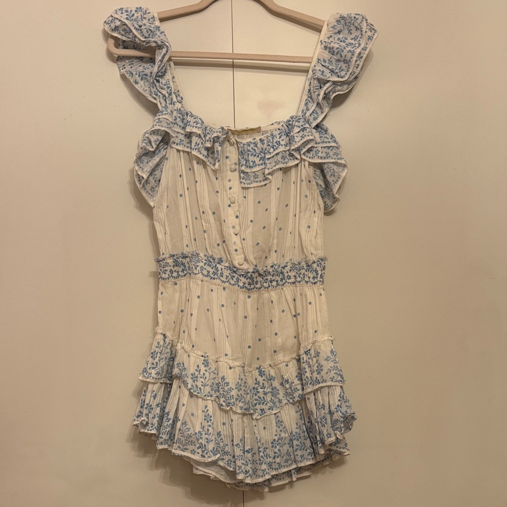 Floral Ruffle Love Shack Fancy Dress